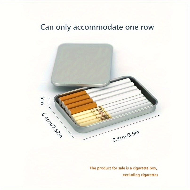 Unisex kumush yupqa sigareta qutisi shaxsiylashtirilgan yengil portativ