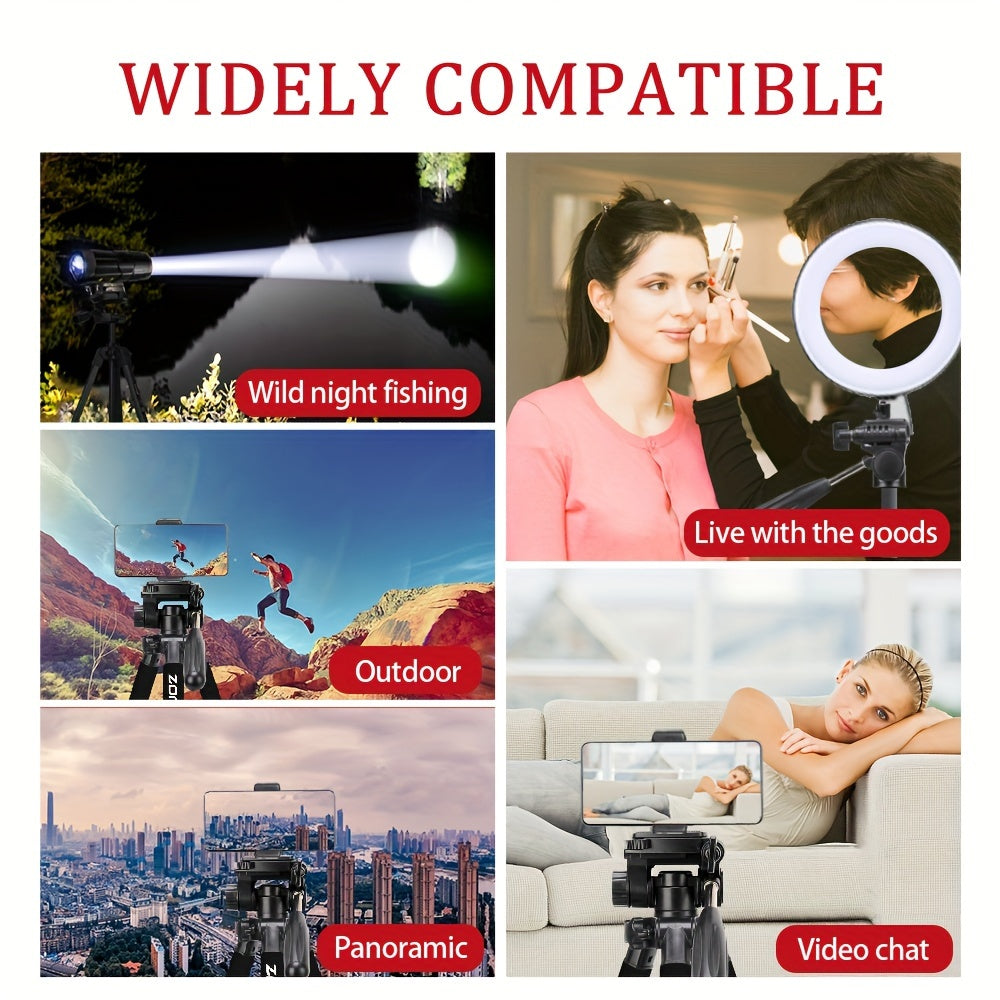 139.7cm Aluminum Heavy Duty Camera Tripod for SLR DSLR and Mobile Phones