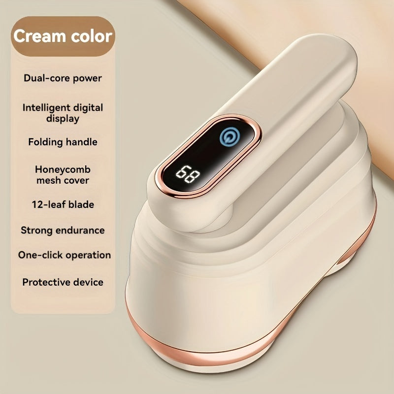 Rechargeable Dual-Blade Hair Ball Remover Fabric Defuzzer USB Charging