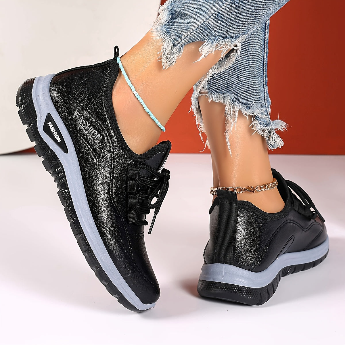 Women's Lightweight Casual Slip-On Sneakers for Middle-Aged and Elderly Comfortable Soft Sole
