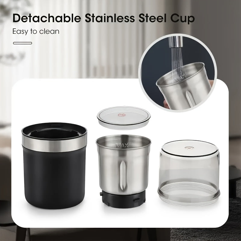 Electric Coffee Grinder Stainless Steel 200W Spice Nut Espresso