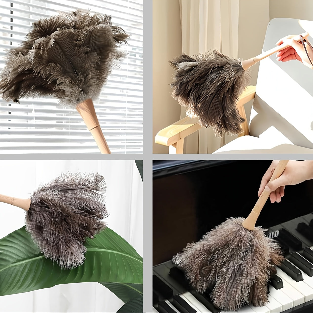 Yuqori sifatli tuya parasi tozalovchi - Yog'och tutqichi bilan - Nozik ob'ektlar va uy yuzalarini yumshoq va pufak paralar bilan ehtiyotkorlik bilan tozalash uchun, uzoq muddatli va zarar yetkazmaydigan tozalash aksessuari.