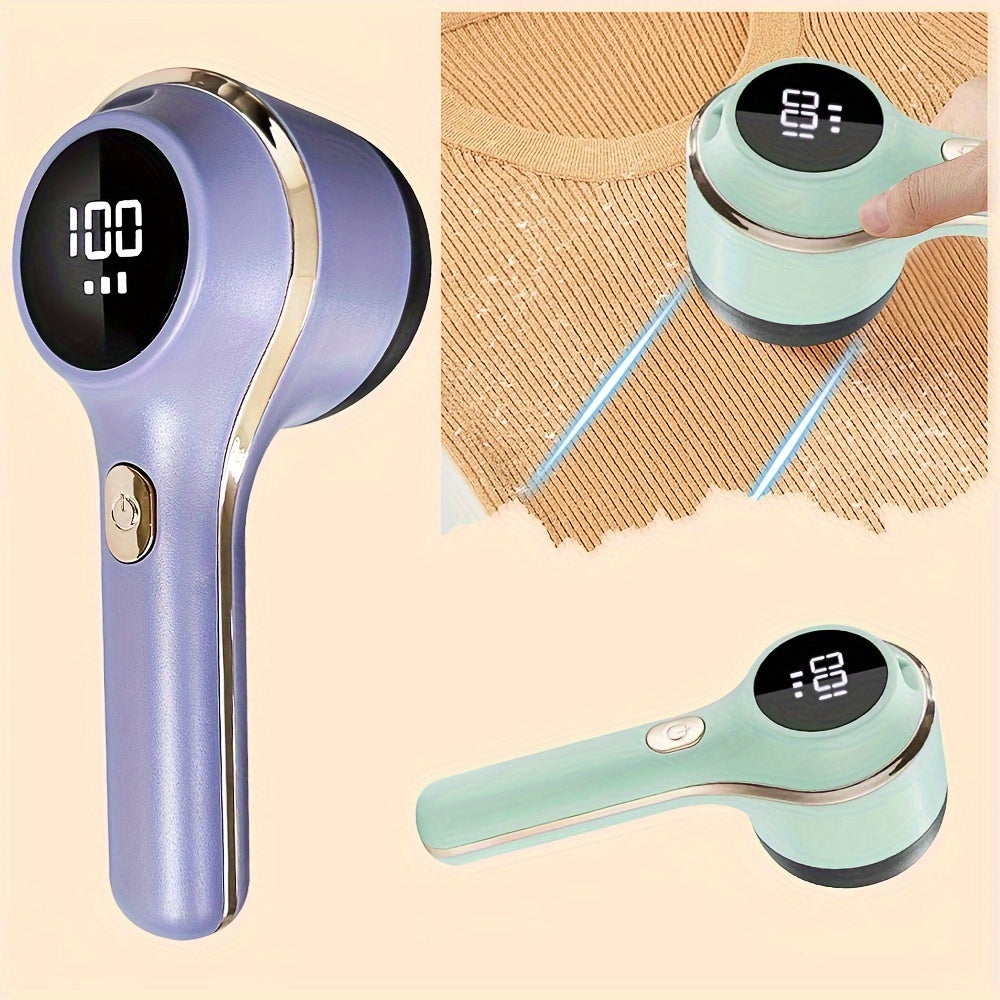Kiyim va mebel uchun elektr soch to'plarini olib tashlovchi, USB orqali zaryadlanadigan va portativ