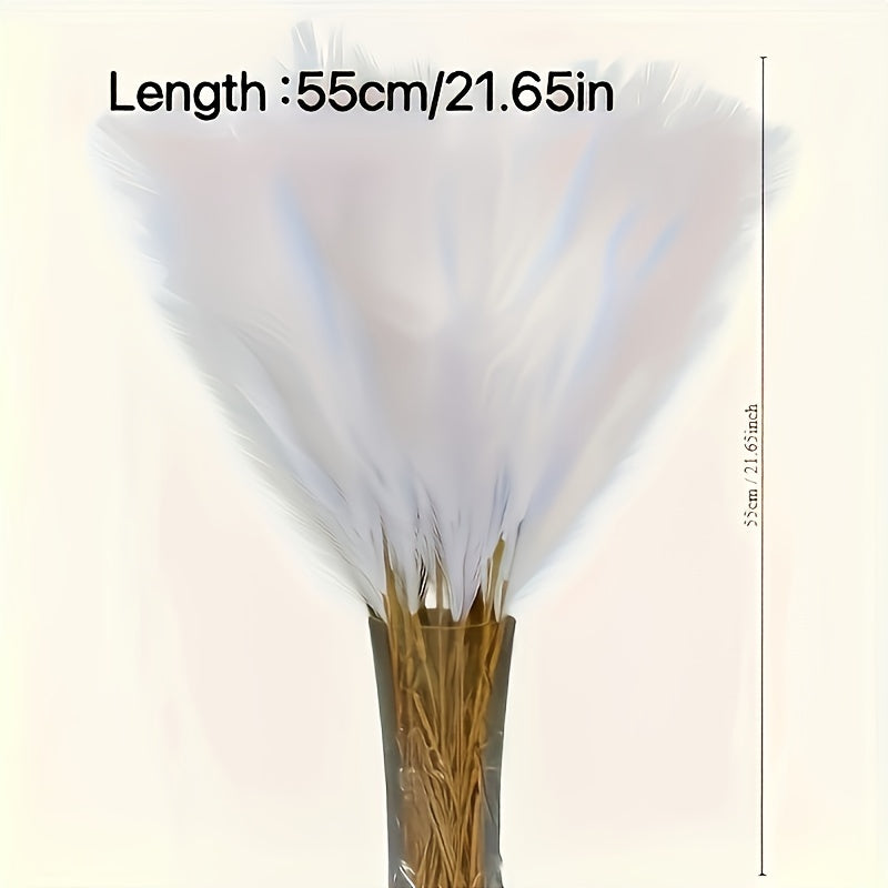 Paquete de 10 pampas artificial blancas para decoración del hogar y relleno de jarrones