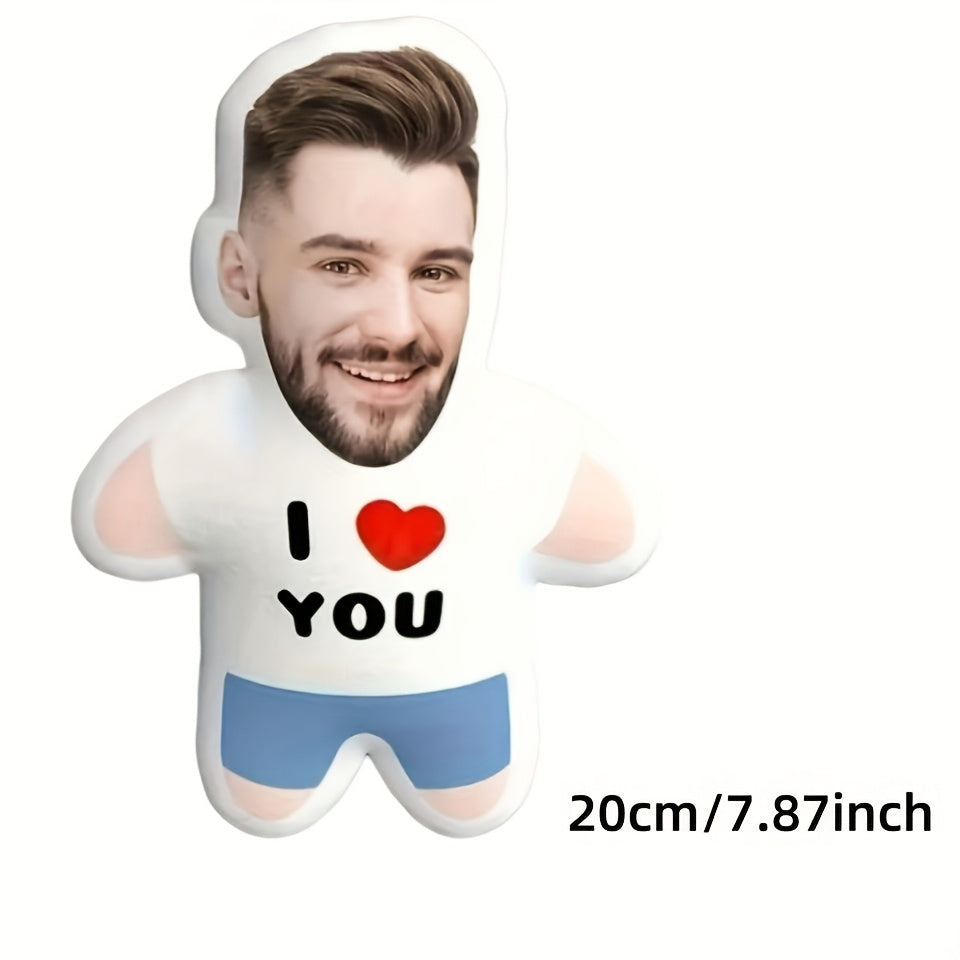 Персонализированная мини-игрушка-кукла с мягкой подушкой "Я тебя люблю" — мягкая и уютная подушка на День святого Валентина, гипоаллергенная