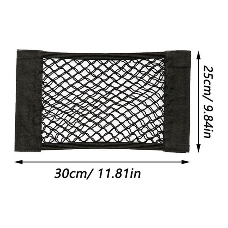 Car Rear Trunk Storage Net Elastic Mesh Auto Organizer Seat Back Bag