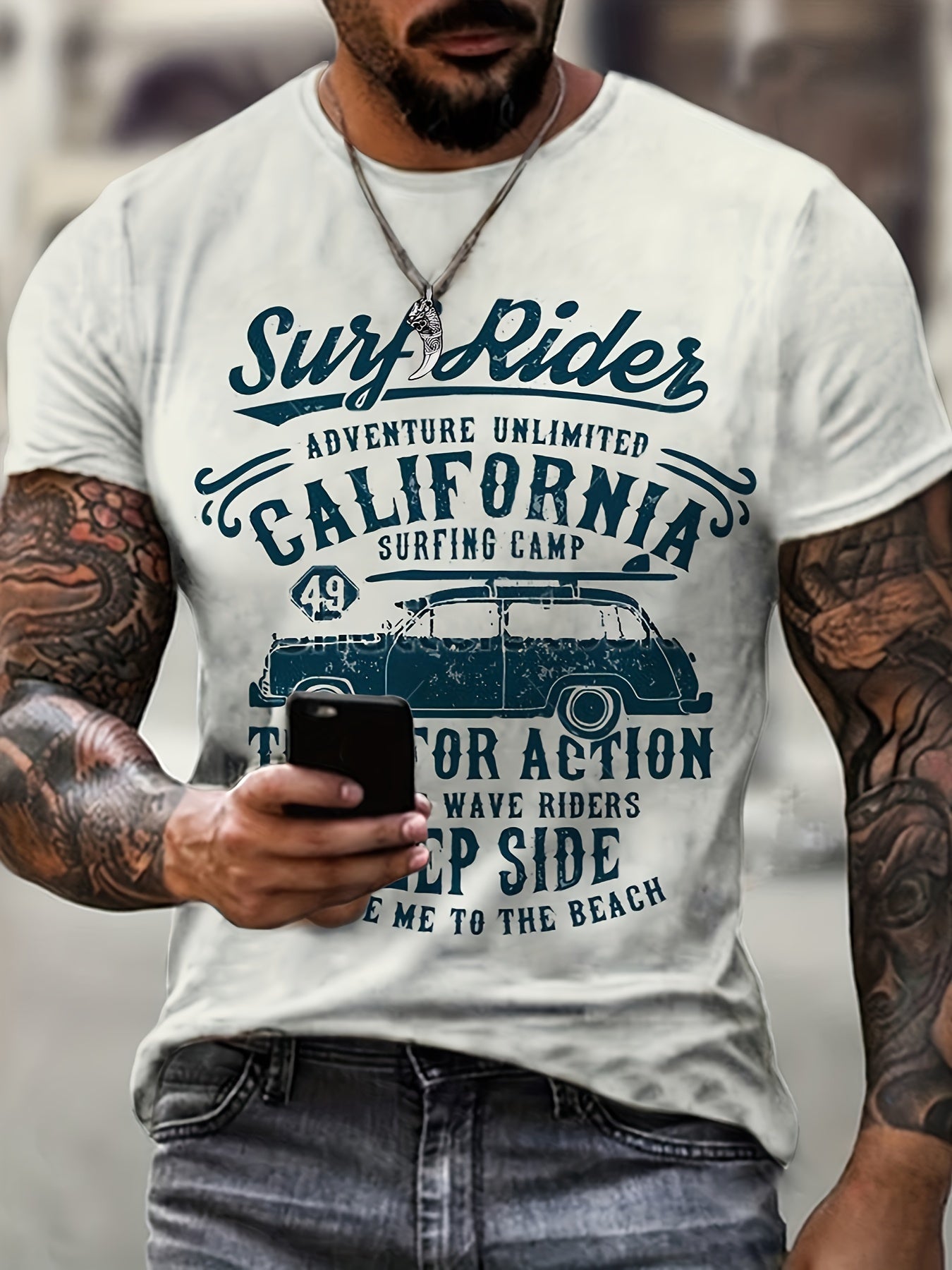 Футболка с винтажным изображением автомобиля для полных мужчин, короткий рукав, повседневная летняя футболка