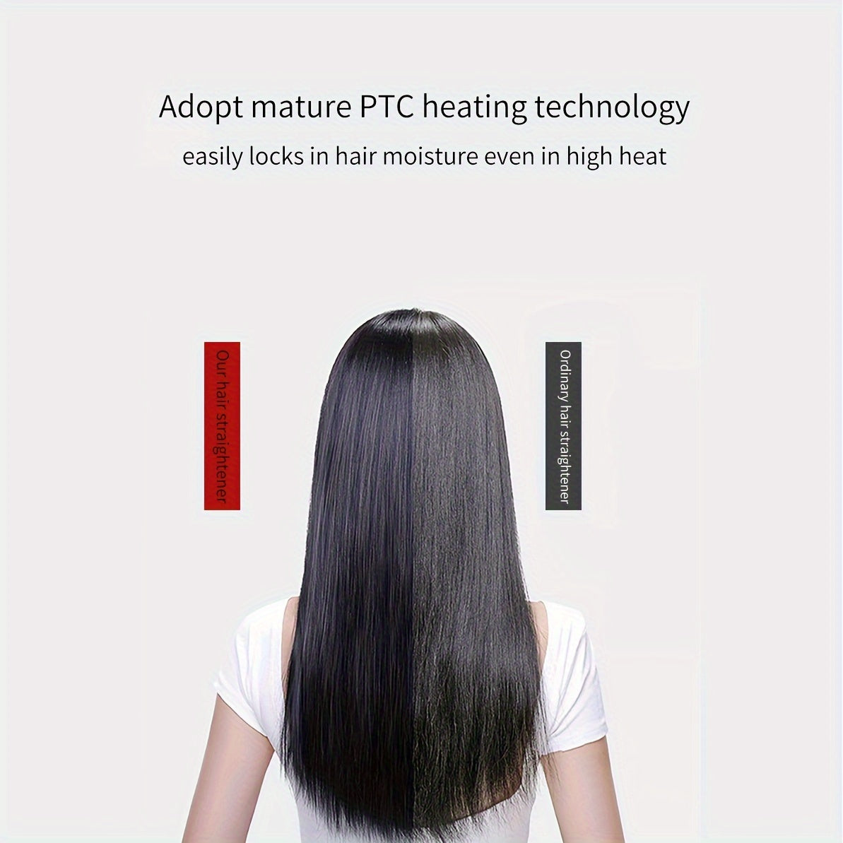 Professional Hair Straightener and Curler with 4-Speed Temperature Control Ceramic Flat Iron Auto Shut-Off Red Black