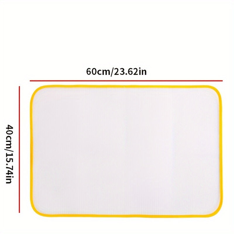 Alfombrilla de planchar resistente al calor con tela de malla y almohadilla aislante para ropa