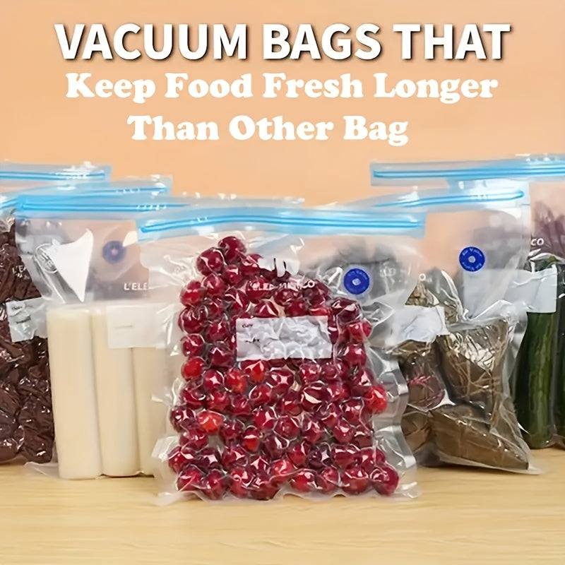 Vakuum yopishqoq sumkalar to'plami 30/50 dona oziq-ovqat saqlash uchun katta o'rta kichik shaffof PE