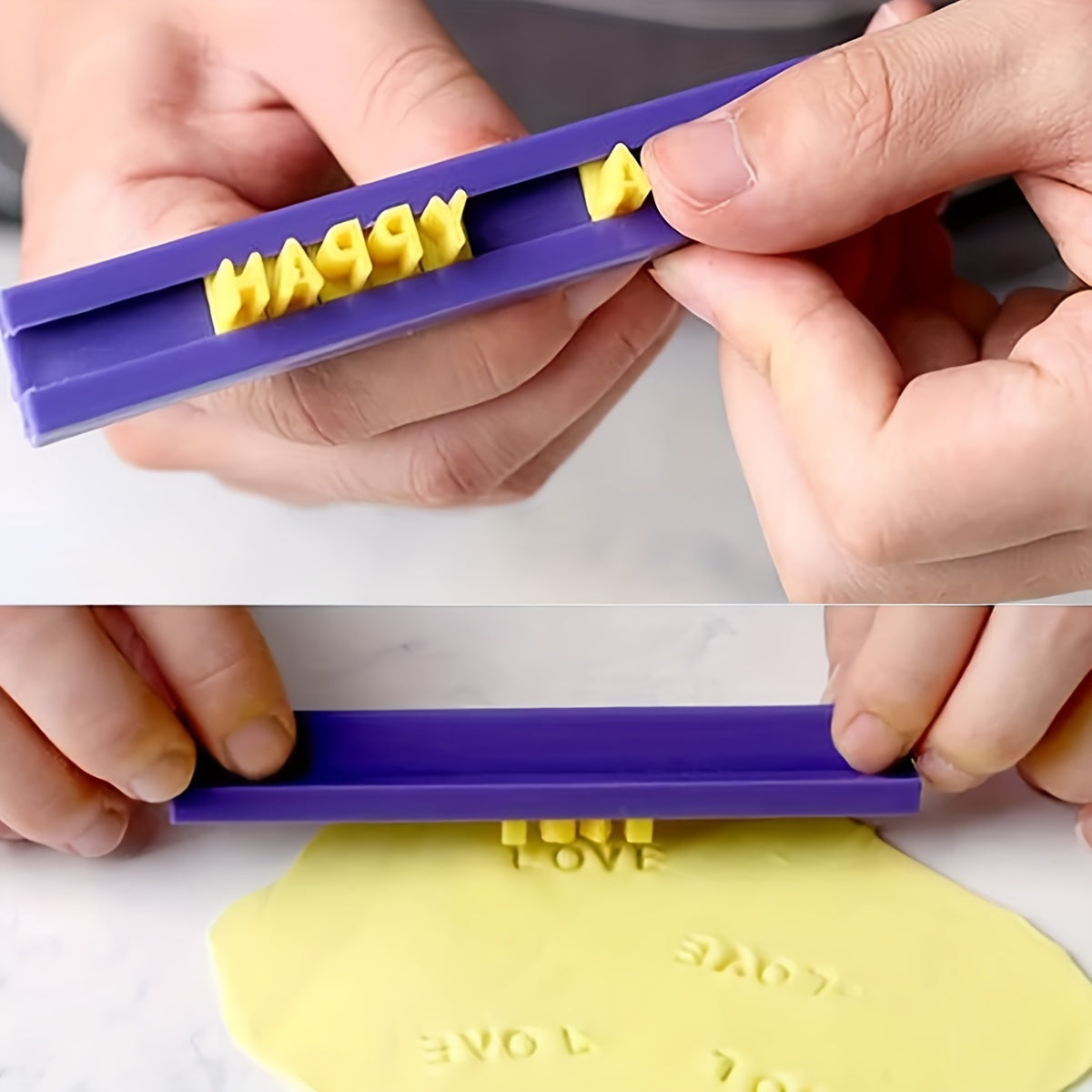 Interchangeable Cookie Stamps with Mini Alphanumeric Cutter for Baking and Decorating