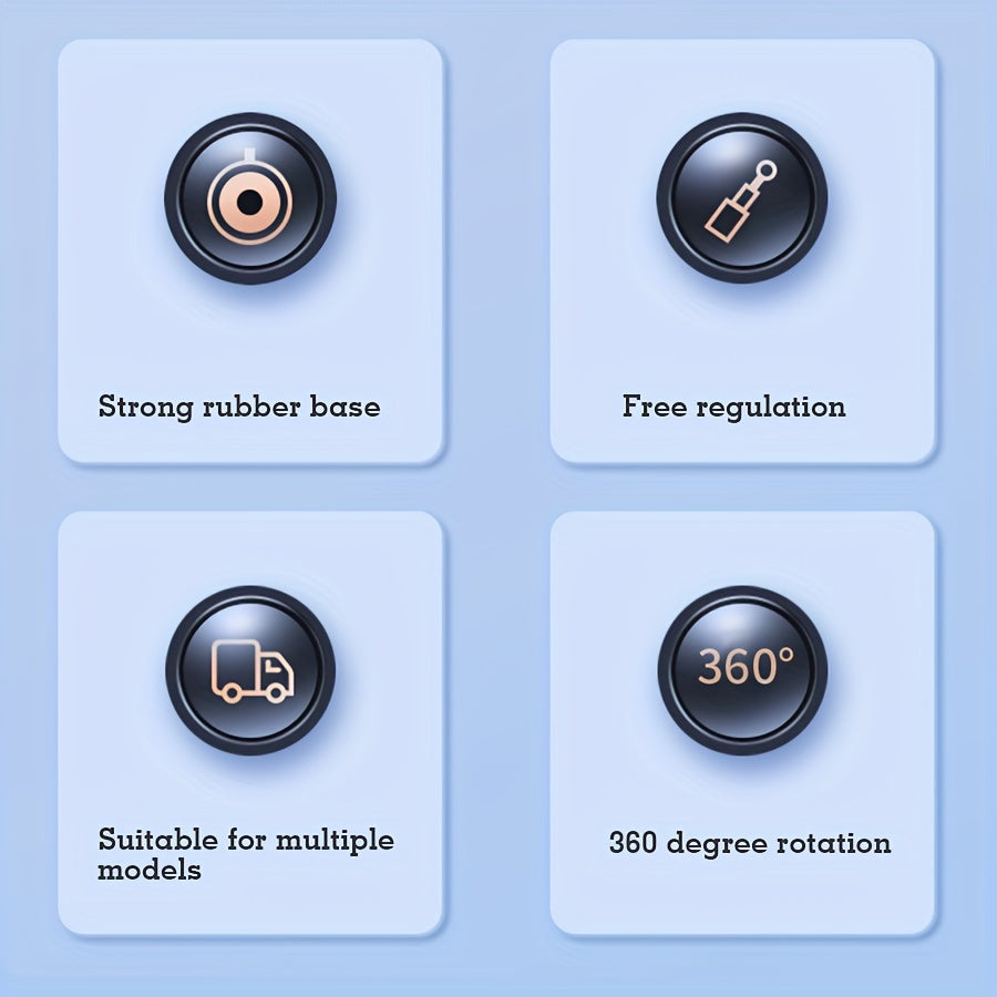 Universal Car Magnetic Phone Holder Dashboard Mount Durable Adjustable Rotating