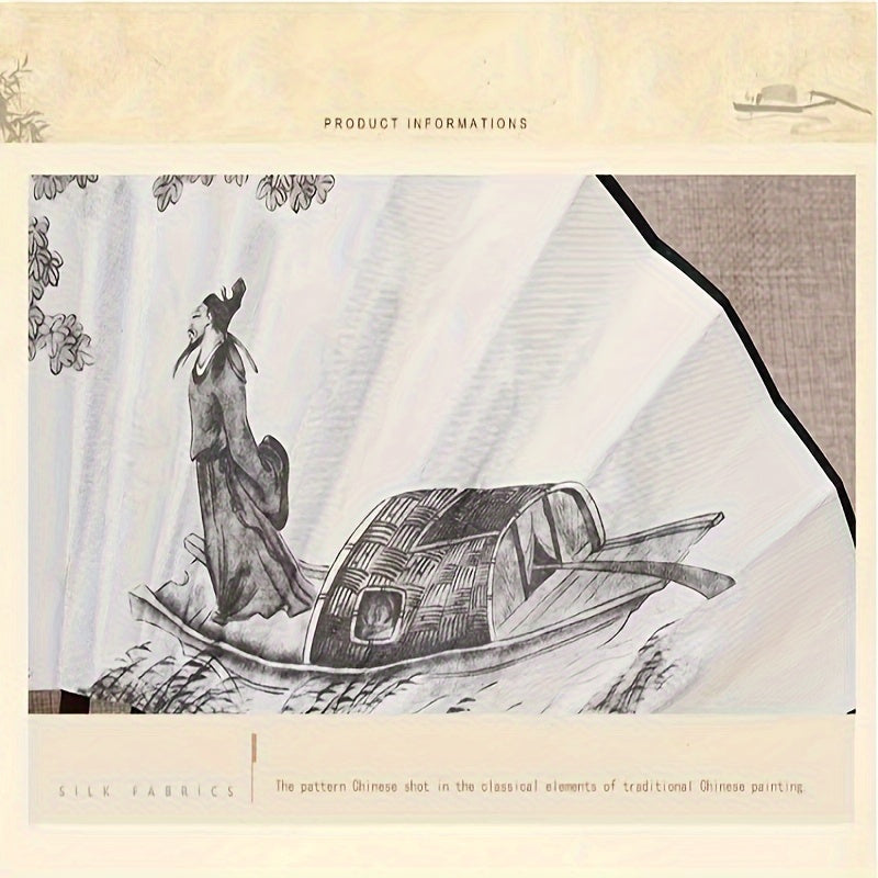 Abanico de bambú tradicional plegable para enfriar y fotografía en estilo chino