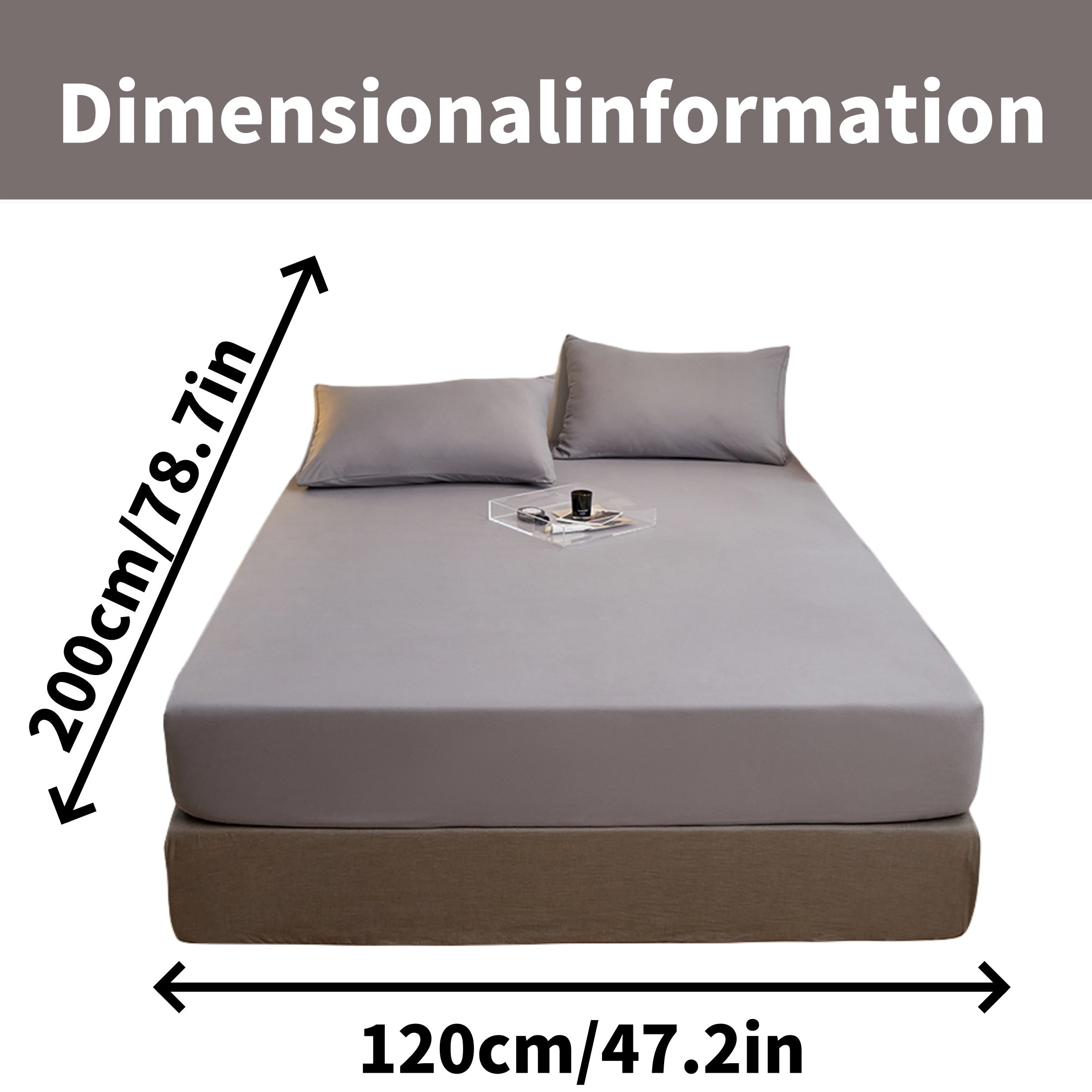 Juego de sábanas ajustadas de poliéster cepillado con 2 fundas de almohada, con bolsillo profundo, ropa de cama