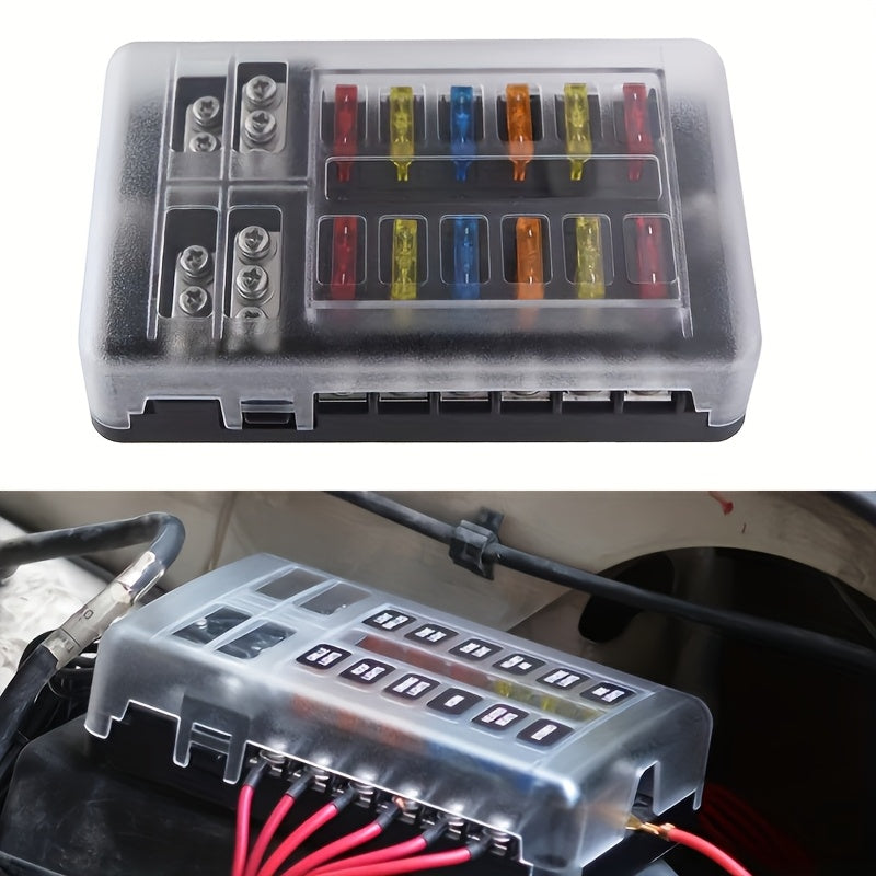 Ko‘p yo‘nalishli avtomobil, qayiqlar uchun fuzе qutisi blok tutgichlari LED indikatorlari bilan 12V 32V