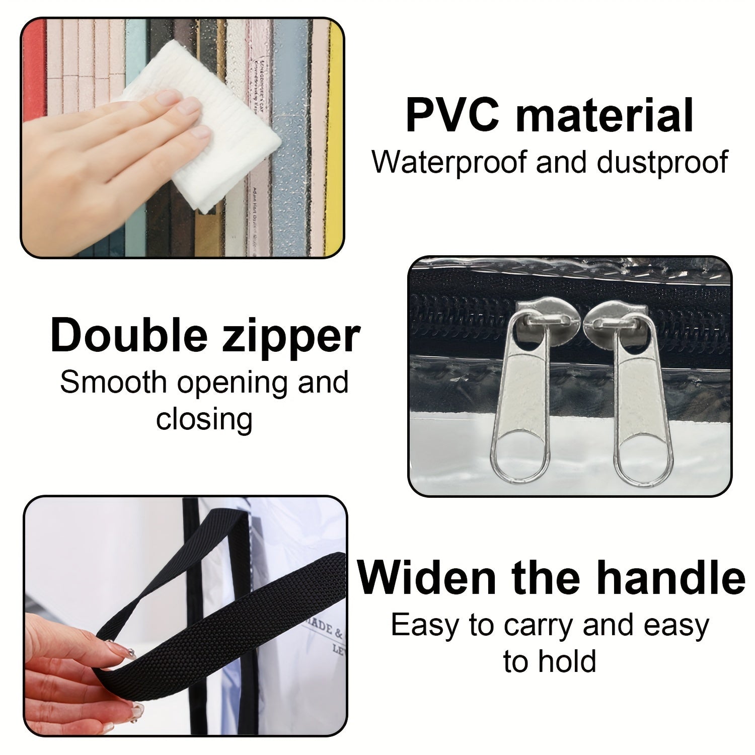 Plastic Carrying Game Bag Storage with Handles Water-Resistant Large Capacity