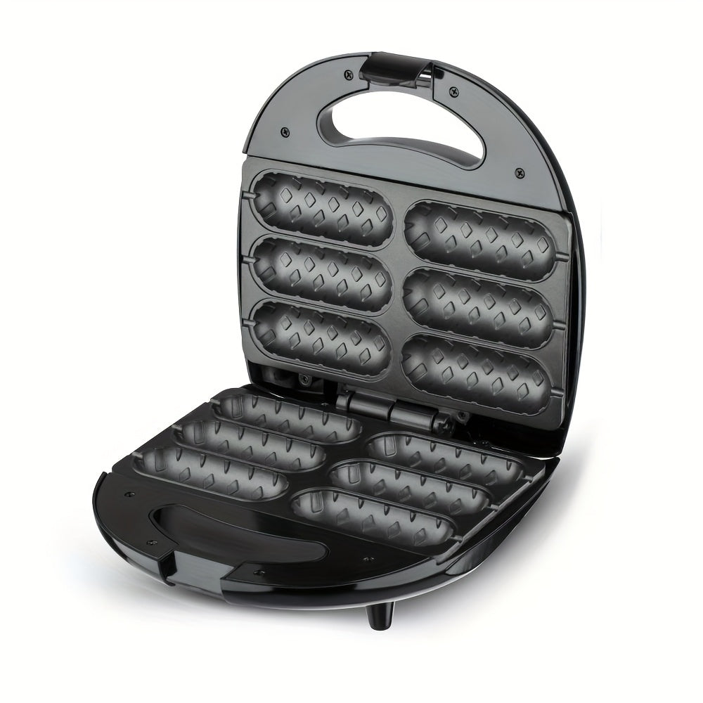 6-ўринли Hot Dog tayyorlagich, 360° pishirish, oson saqlash, bardoshli plastmassa