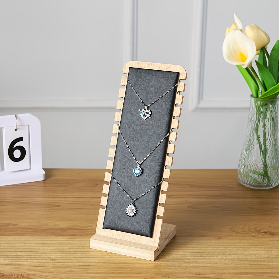 Деревянная подставка для украшений для ожерелий и кулонов с съемной подставкой