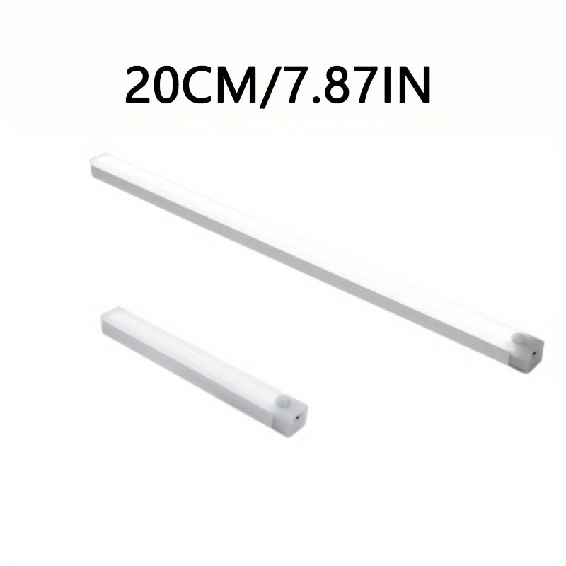LED Under Cabinet Light with Motion Sensor Dual Color White Warm USB Rechargeable Magnetic Stick-On