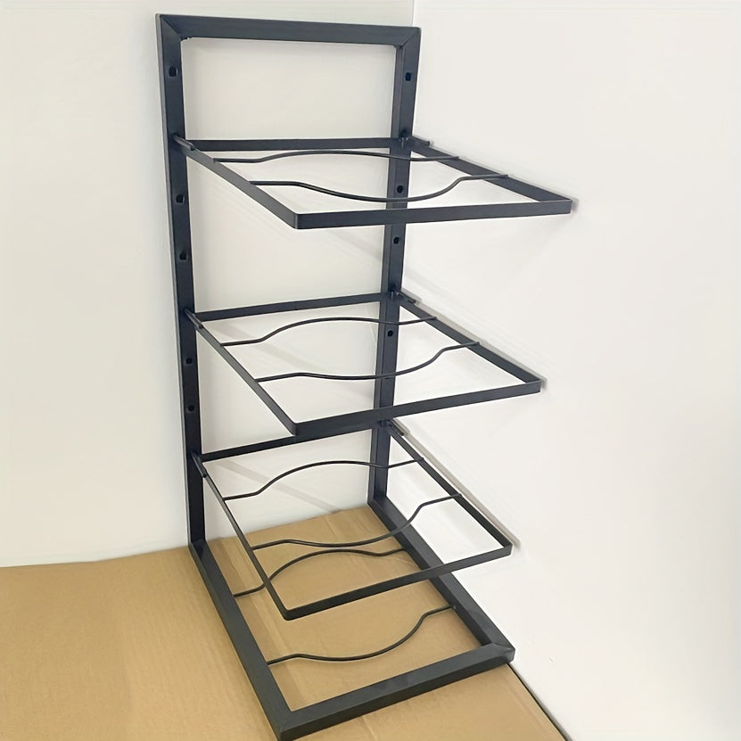 Stainless Steel Under Sink Pot Rack Multi-Layer Kitchen Storage Organizer