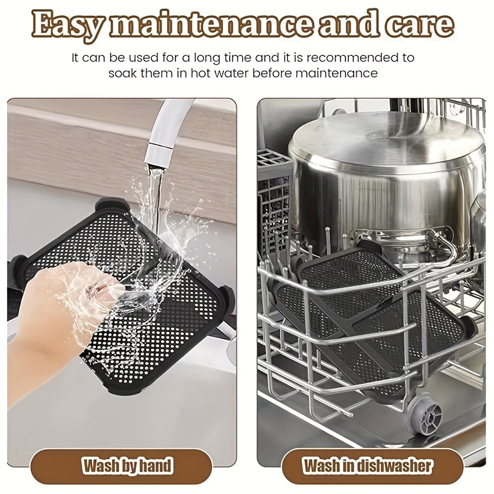 Qayta ishlatiladigan Silikon Splash Guardlar Ninja Air Fryer AF400 AF451 uchun, 2 ta to'plam, bardoshli, oson tozalanadi