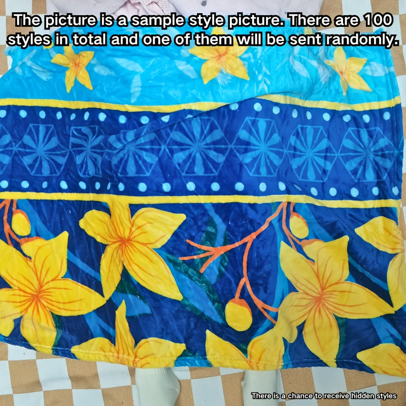 Soft Plush Coral Fleece Throw Blanket for Couch Bed Travel Gift