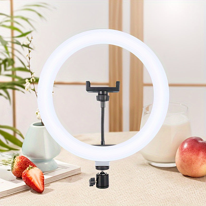 13-Inch LED Ring Light for Live Streaming Photography Video Conferencing Portable USB Powered Adjustable Height