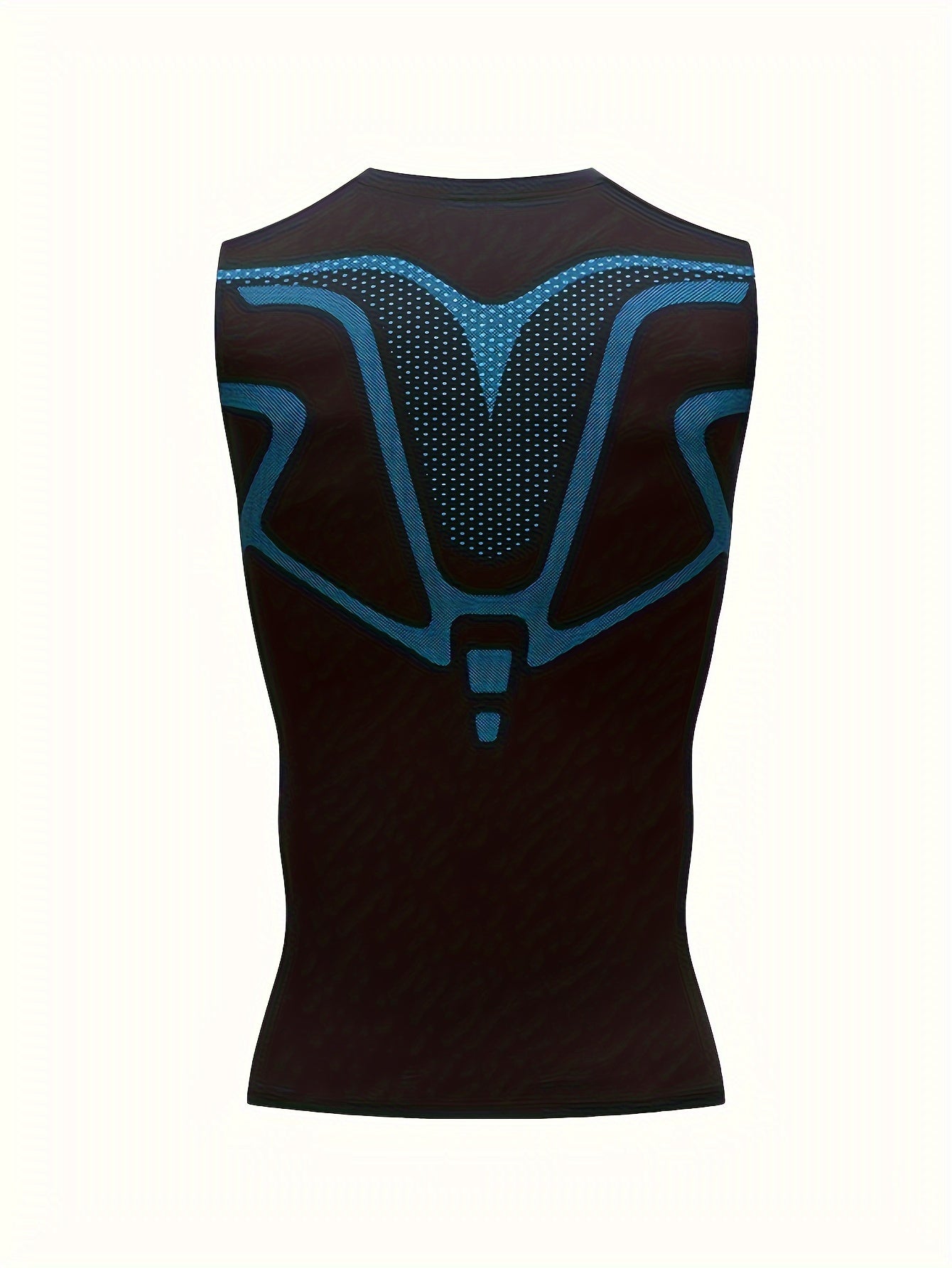 Men's Athletic Tank Top Quick-Dry Geometric Pattern Sleeveless Polyester Spandex Fitness