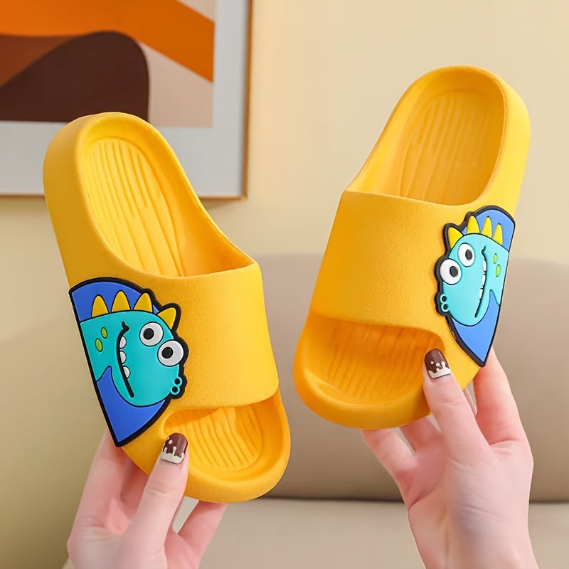 Kids' Cartoon Dinosaur Slides Waterproof Anti-Slip EVA Indoor Outdoor Casual Shoes
