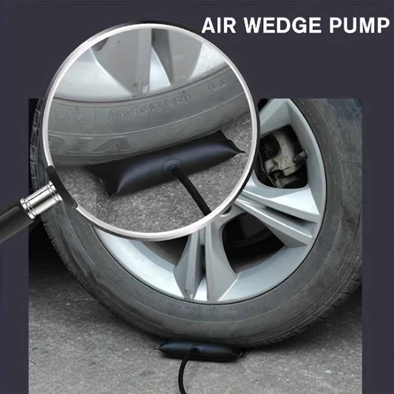 Inflatable Car Escape Tool TPU Air Pump Door Opener Emergency Unlock Kit