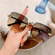 Women's Fashionable Unframed Glasses Pack of 3 Stylish Eyewear