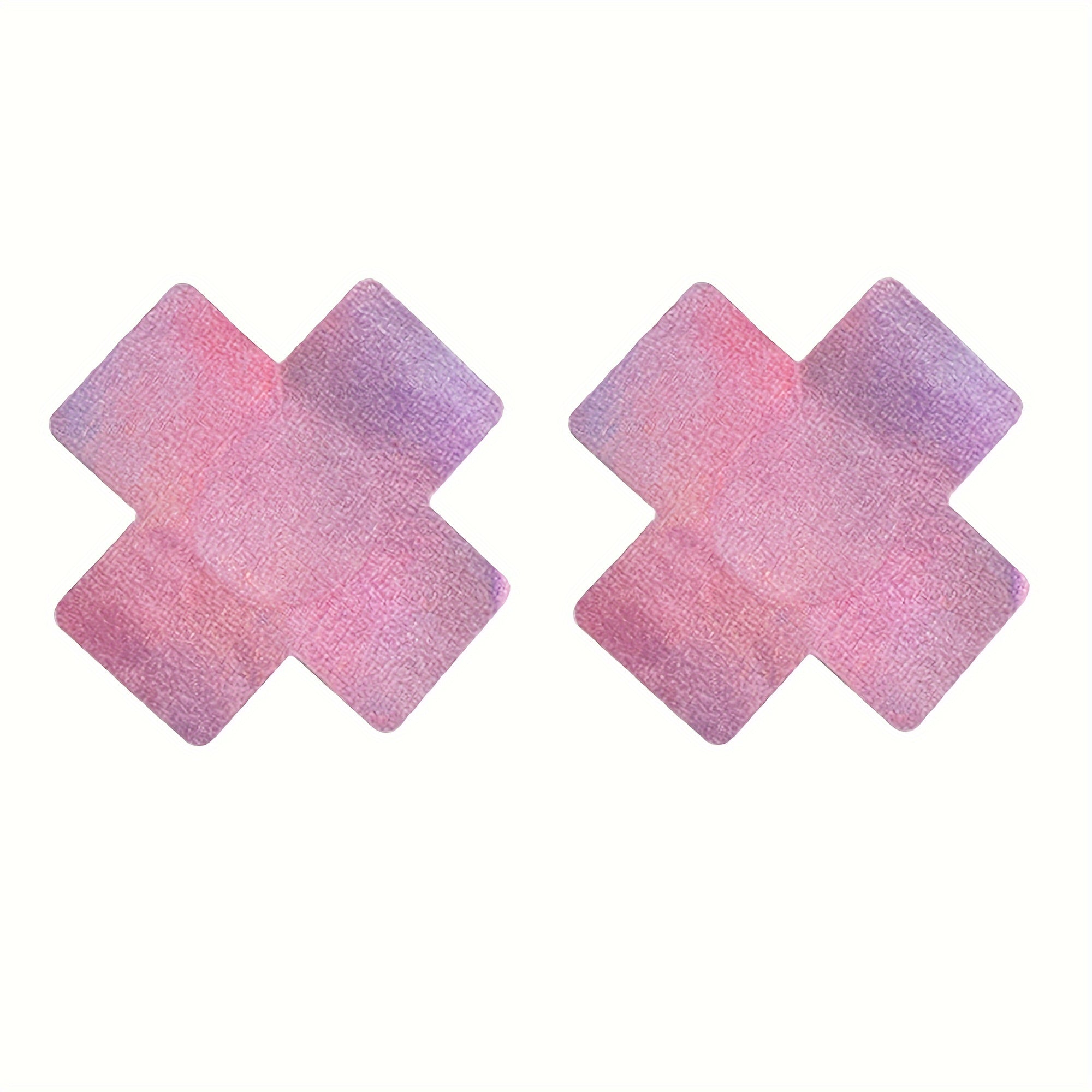 Set of 12 Black Breast Stickers with Pink Girl Design for Nipple Decoration and Body Art