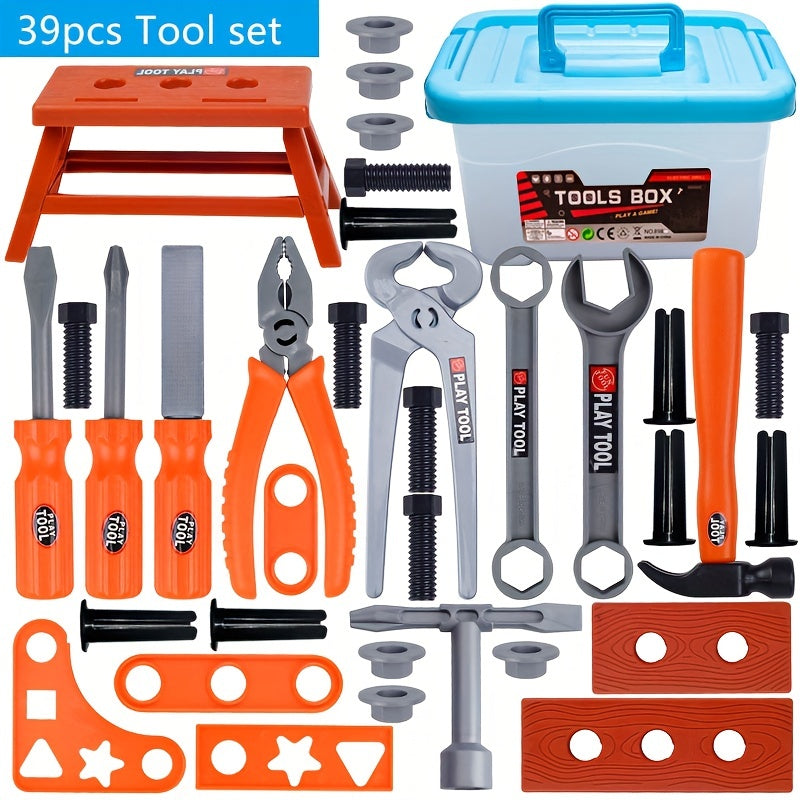 Kids Toy Tool Set in Three Sizes with Electric Drill and Repair Tools for Boys and Girls