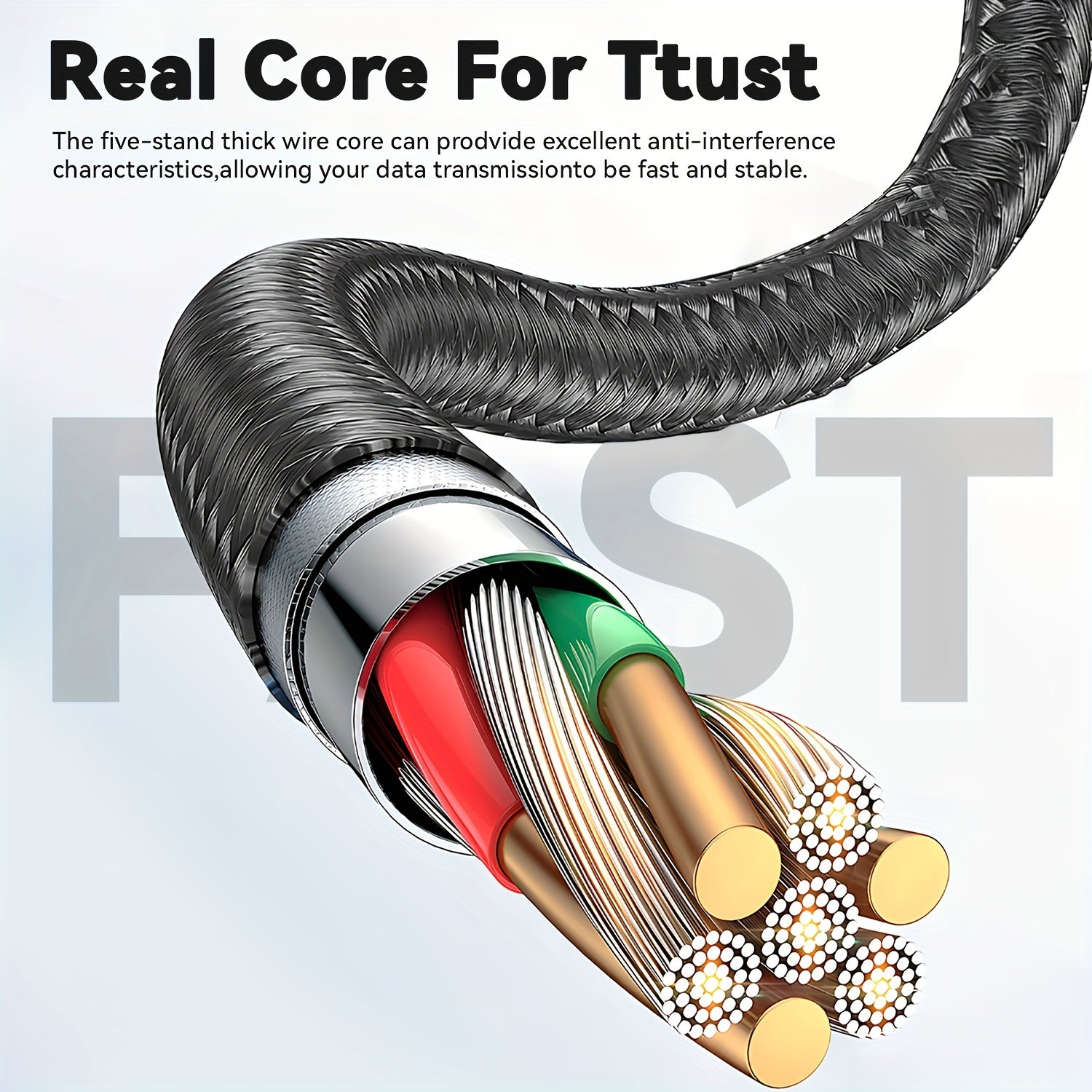 USB C to USB C Cable 240W Fast Charging Nylon Flat Matte for Phones and Devices