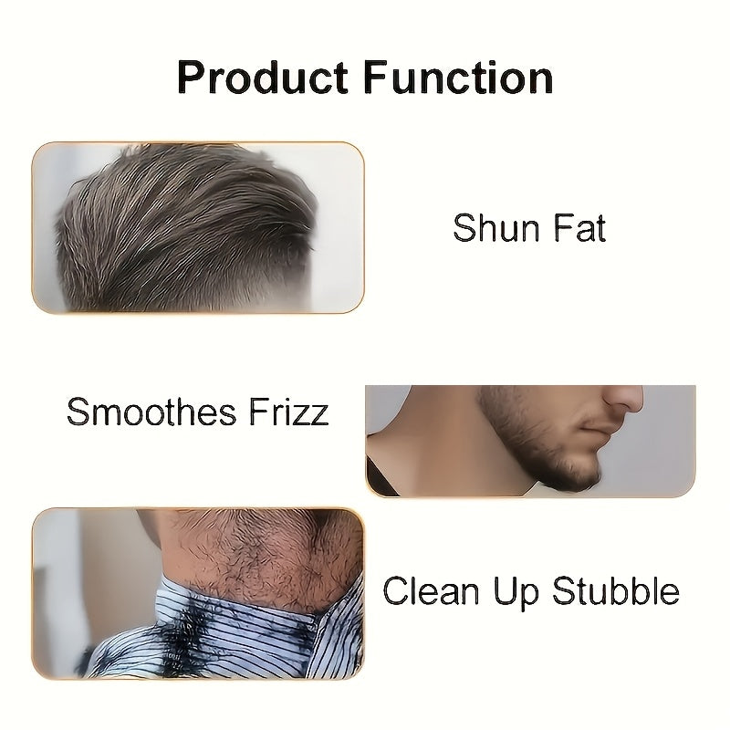 Men's Cordless Hair Clippers and Beard Trimmer Kit with LCD Display and T-Blade