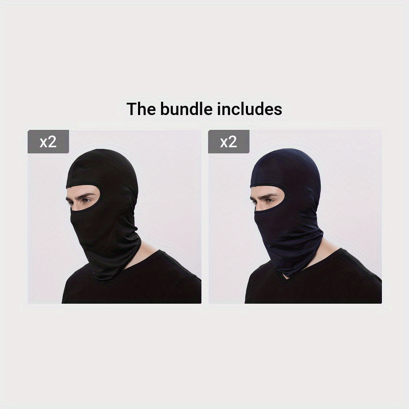 Unisex Breathable Ski Mask Helmet Inner Cap Windproof Neck Warmer