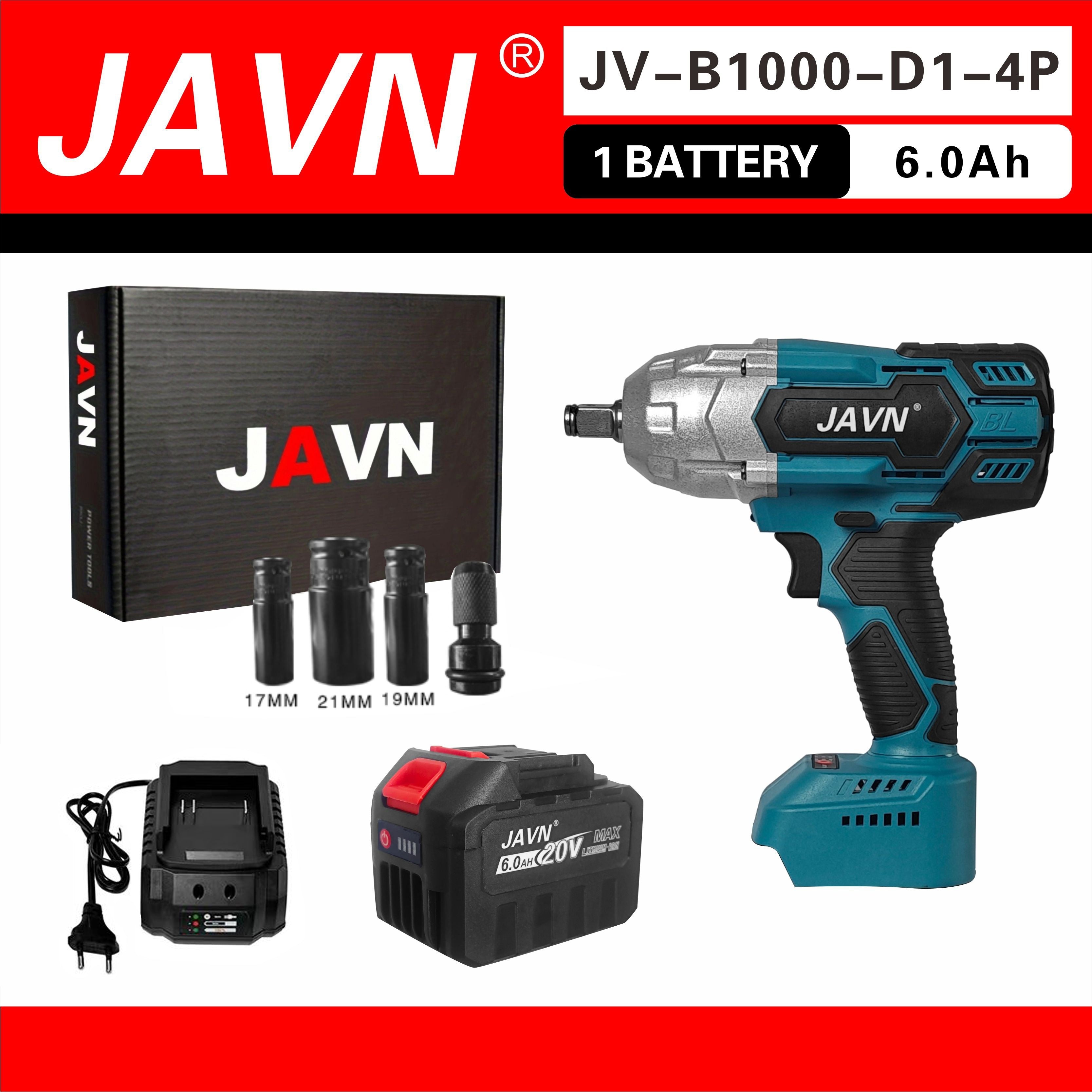 Бесщеточный аккумуляторный ударный гайковерт 1000 Нм, тяжелый промышленный инструмент для ремонта автомобилей, шин