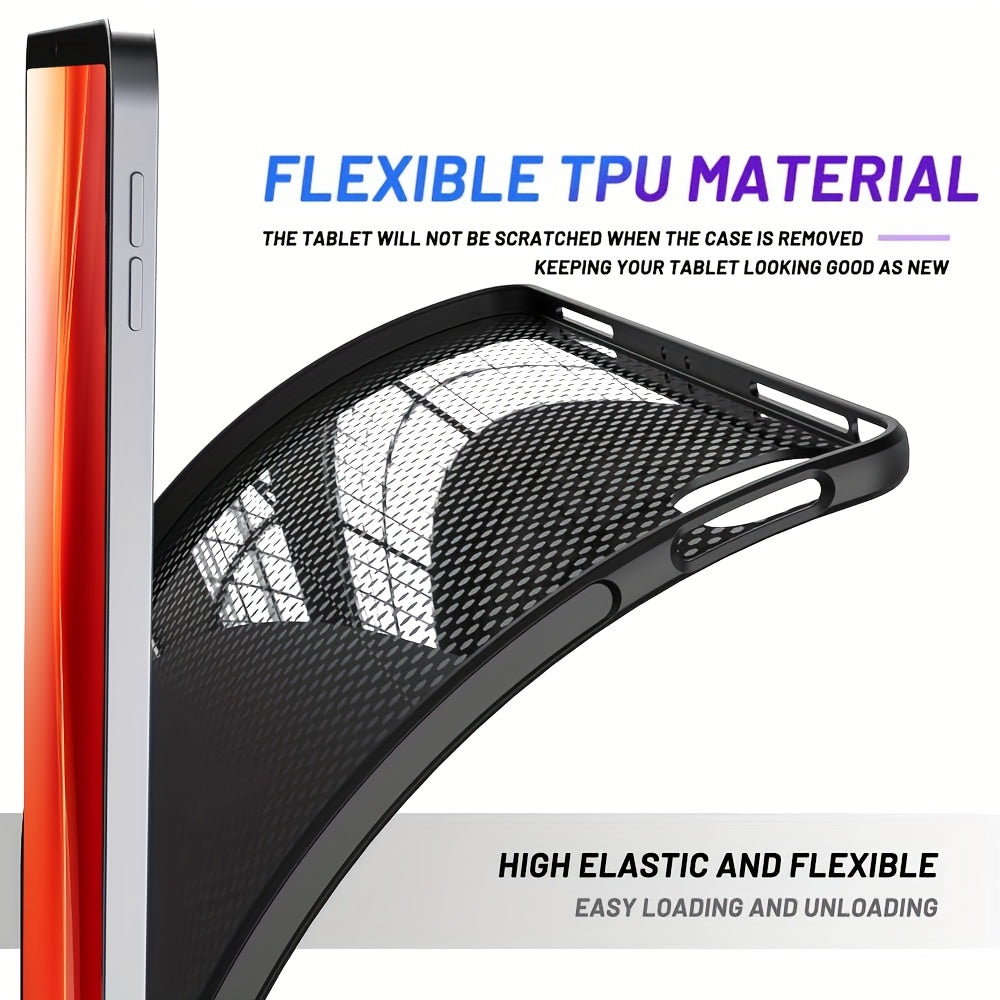 Soft TPU Back Cover for iPad Pro and Air 2024 Scratch Resistant Non-Slip Wireless Charging Compatible