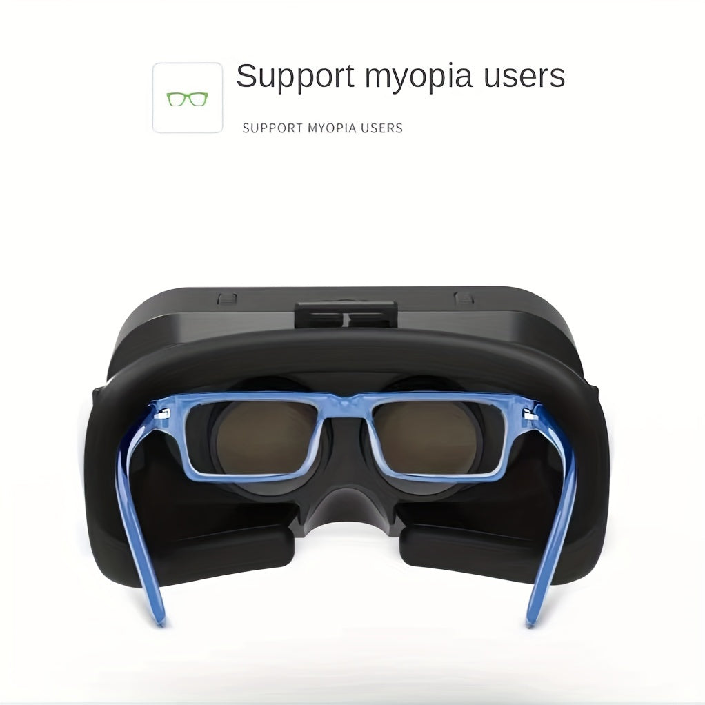 3D VR Glasses for Smartphones Blue Light Lens 11.94-15.24cm Compatible with Android iOS Gaming Movies