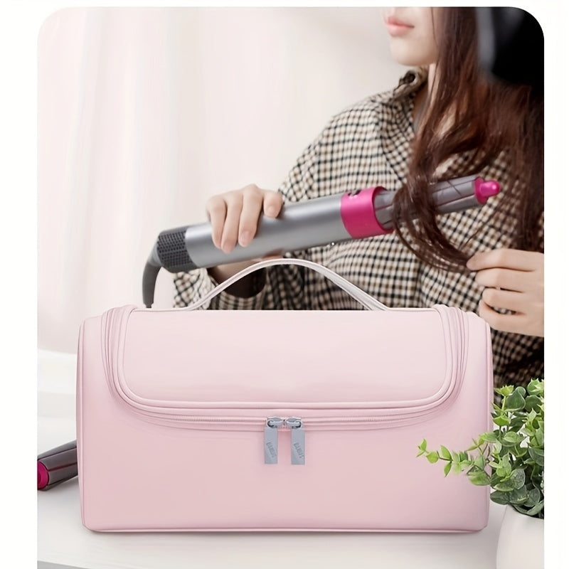 PU Leather Travel Organizer for Hair Tools and Electronic Devices