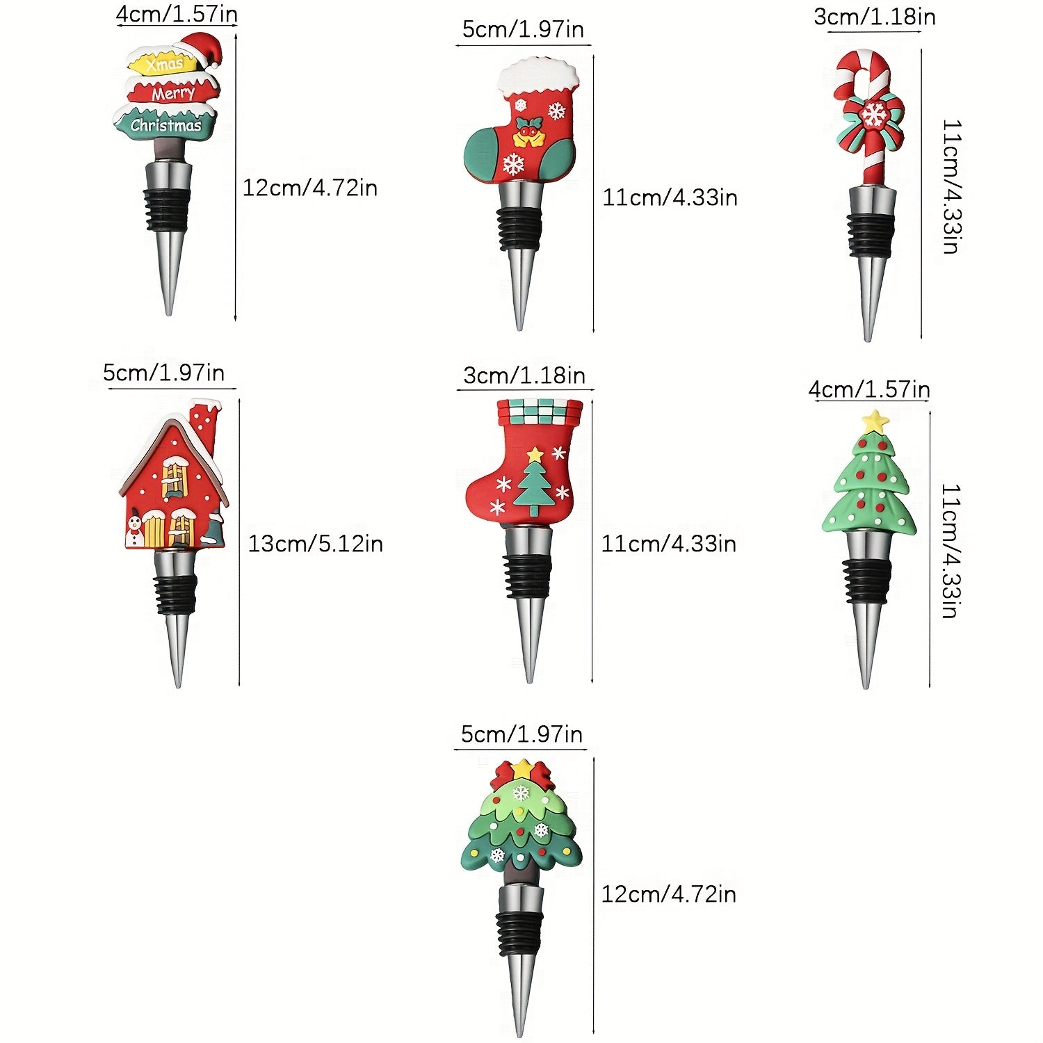 Вакуумная пробка для бутылки вина с силиконовой многоразовой пробкой, герметичная, сохраняет вино свежим. Идеально подходит для украшения на рождественской свадьбе и отличный подарок для любителей вина.