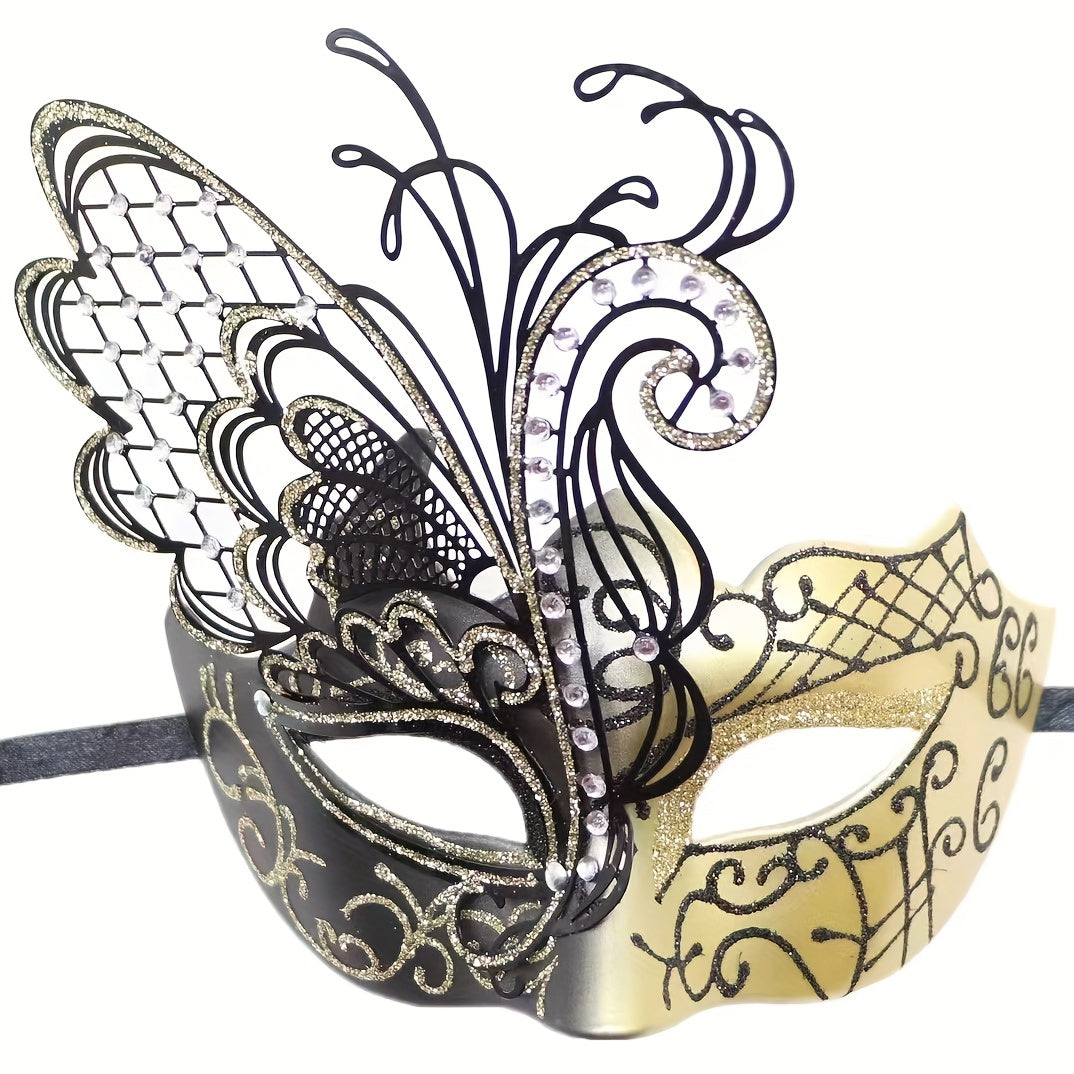 Wrought Iron Butterfly Horn Shaped Decor for Garden and Home