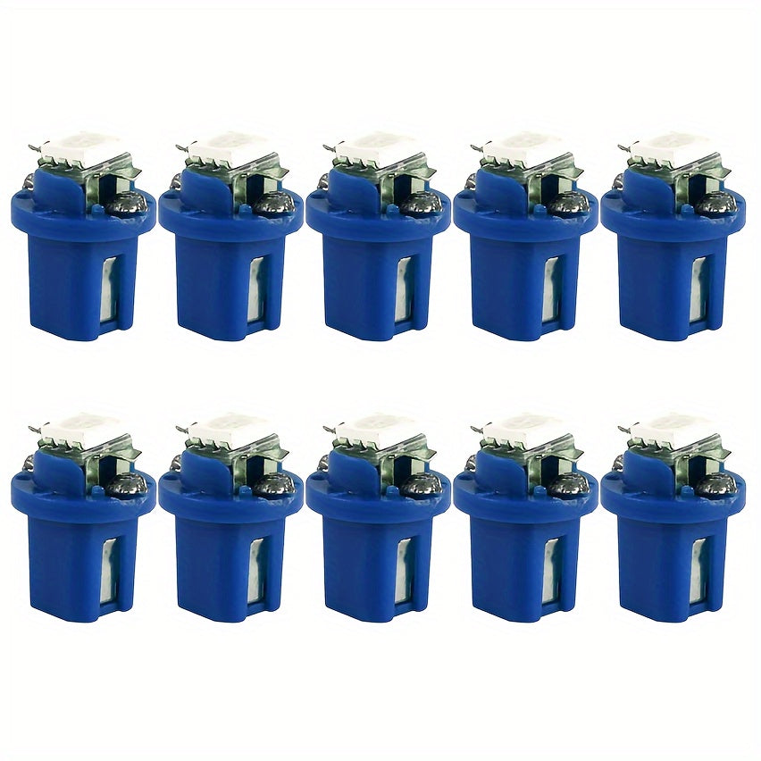 10 dona Avtomobil paneli LED chiroqlari 12V Ko'p rangli ichki indikator