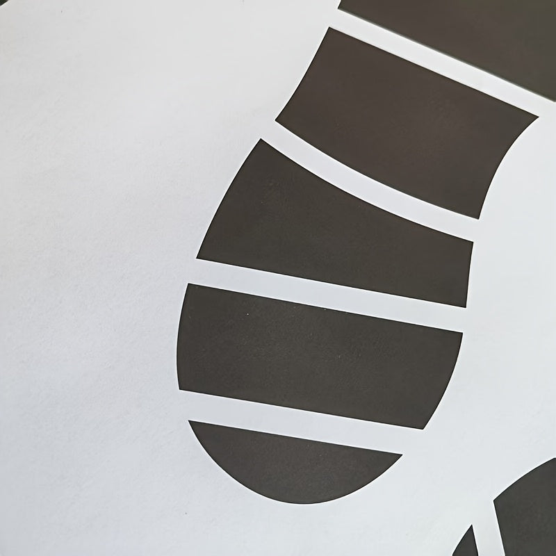 Disposable Car Foot Mats 50/100pcs Black Striped Paper Floor Protection