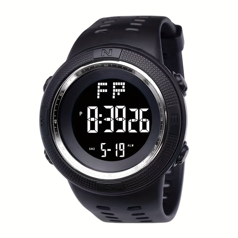 Men's Outdoor Sports Watch with Luminous Display and Multiple Functions