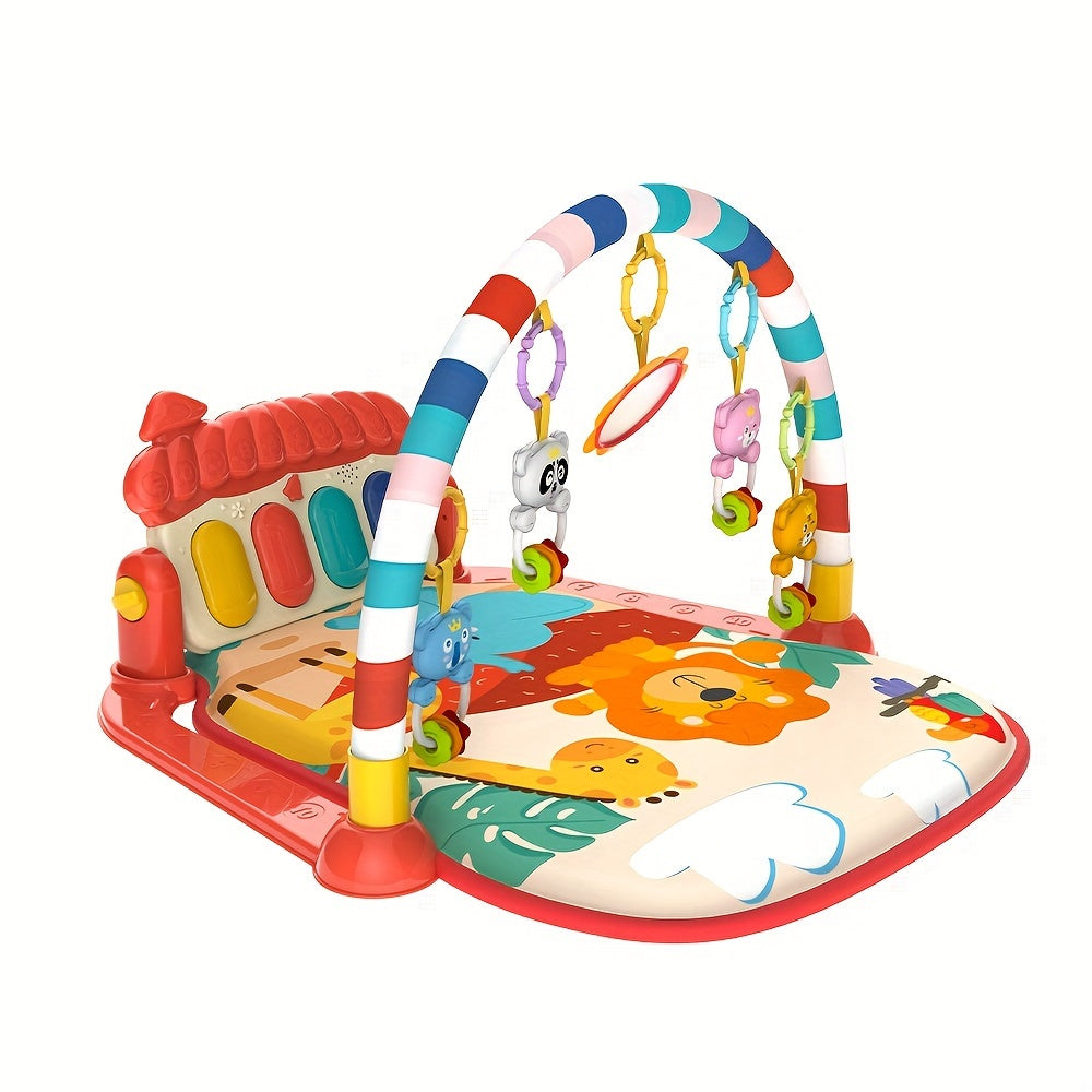 Baby Play Mat with Piano Activity Gym and Tummy Time Padding for Newborns