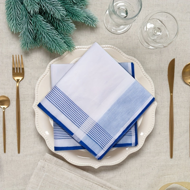 12 ta polyester burkma choyshabli yumshoq so‘riladigan to‘g‘ri to‘rtburchak sochiqlar, ter to‘kilishini tozalash uchun