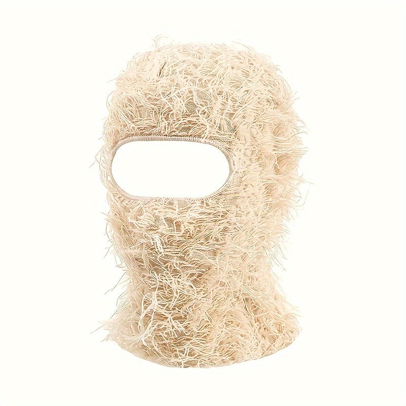 Unisex Tie-Dye Acrylic Knit Face Mask Balaclava Ski Windproof Cap Breathable and Insulating