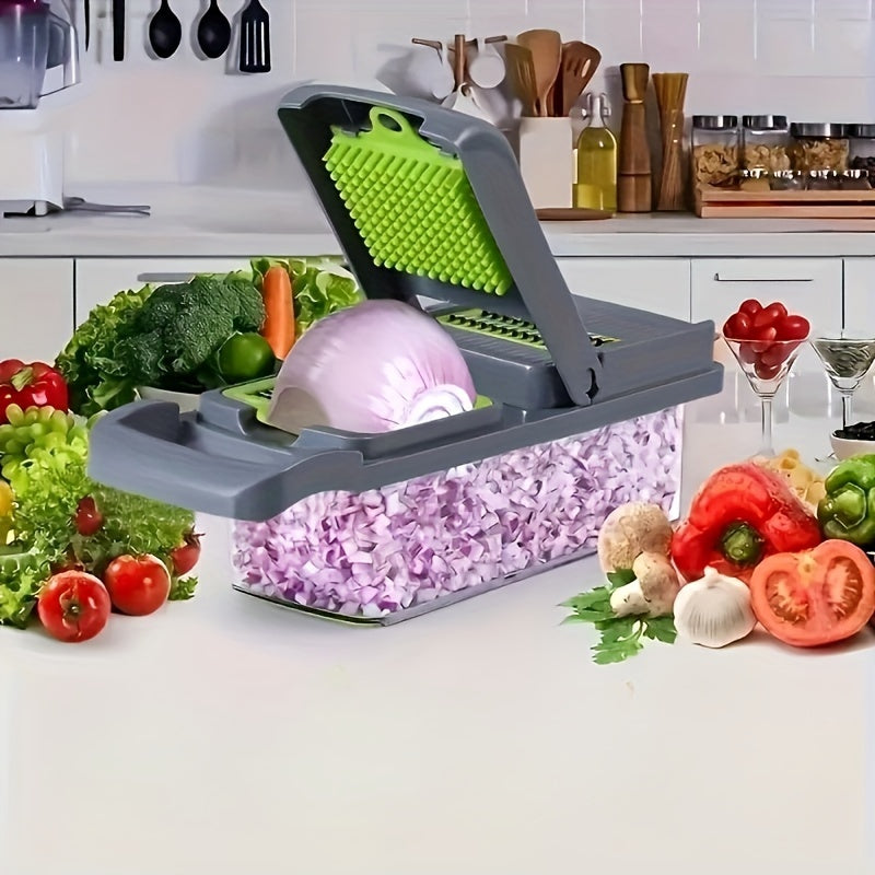 22-Piece Kitchen Gadget Set with Vegetable Chopper, Fruit Slicer, Grater, Peeler