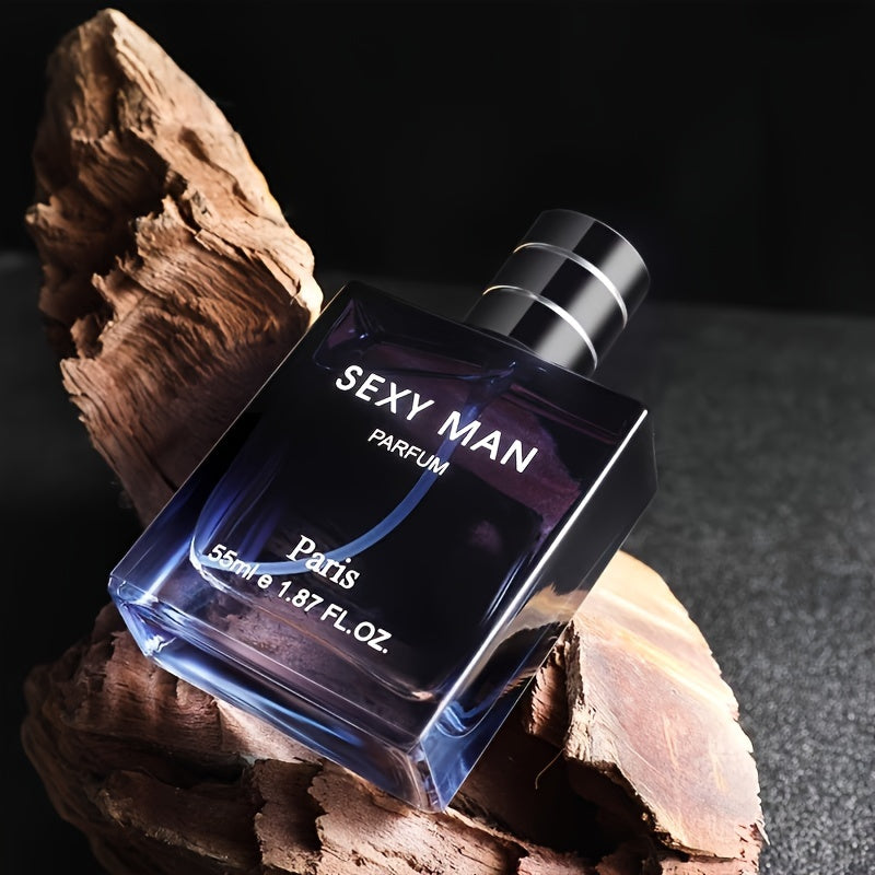 Men's 55ml Ocean Breeze Scent Cologne Alcohol-Based Long-Lasting Fresh Fragrance